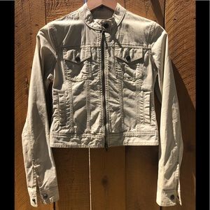 Abercrombie Cropped Khaki Jacket